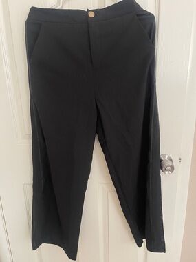 Black Pull-On Dress Pants